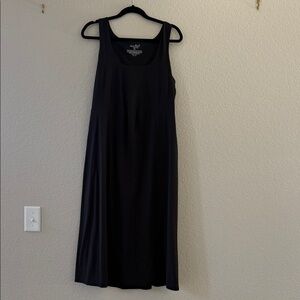 Ingrid & Isabel Classic Black Midi maternity Dress